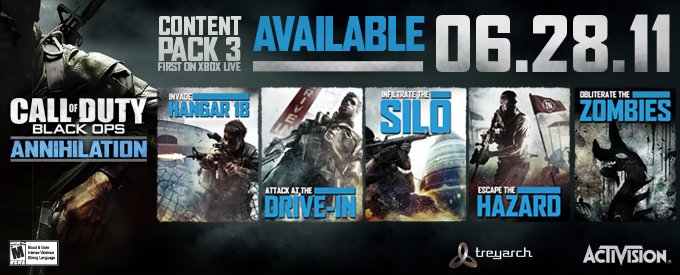 CoD Black Ops Annihilation Maps DLC for PS3 and PC Release on July 28, 2011